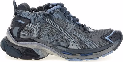 Gray Polyethylene Athletic Sneakers
