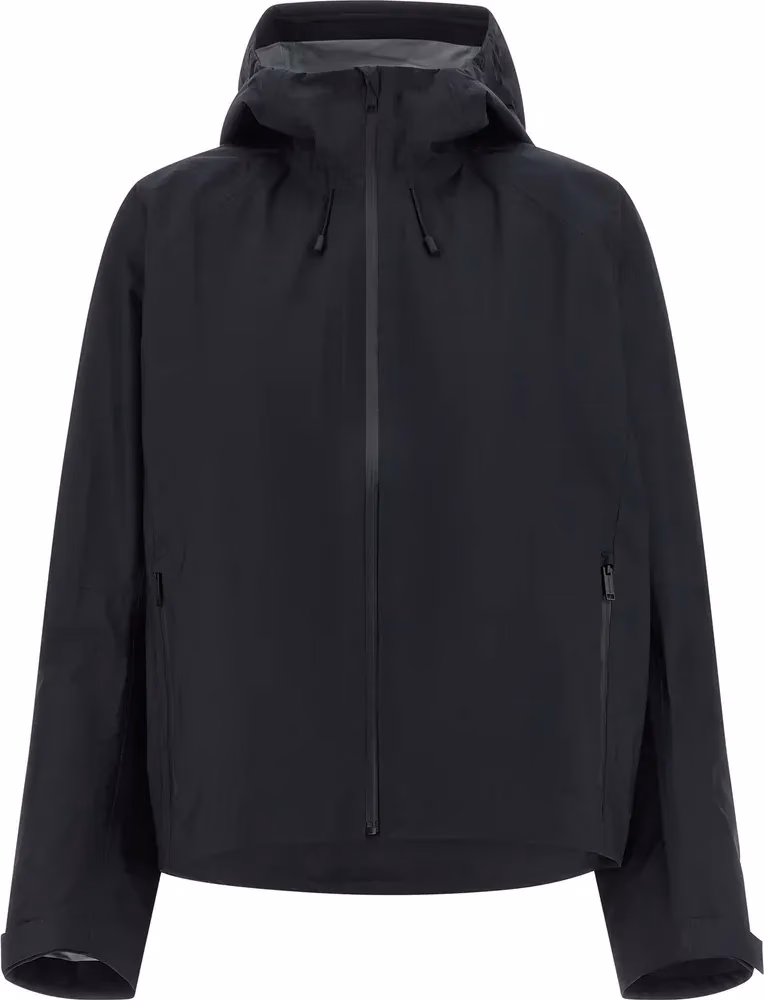 Black Polyester Shell Jacket