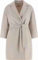 Beige Virgin Wool Coat 1