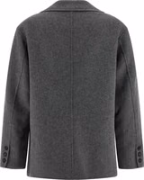 Gray Virgin Wool Blazer 2