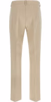 Beige Cotton Cropped Pants 2