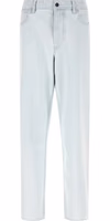 Blue Cotton Straight-Leg Jeans 1
