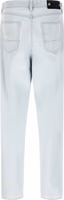 Blue Cotton Straight-Leg Jeans 2
