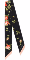 Black Silk Foulard 1