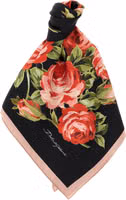 Black Silk Foulard 1