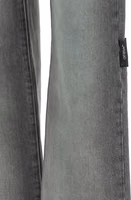 Gray Cotton Straight-Leg Jeans 5