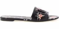 Black Calfskin Slides 1