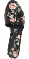 Black Calfskin Slides 4