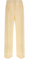 Beige Cotton Dress Pants 1
