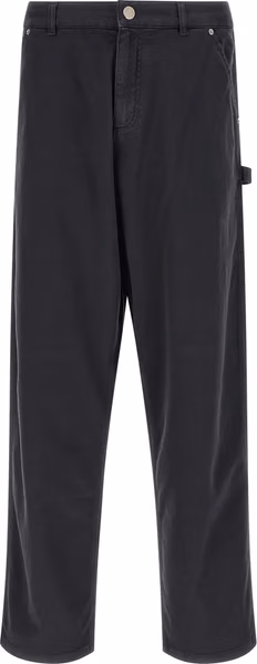 Blue Cotton Cargo Pants