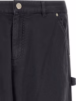 Blue Cotton Cargo Pants 3