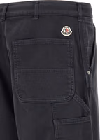 Blue Cotton Cargo Pants 4