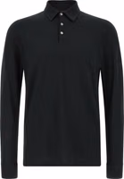 Black Cotton Polo Shirt 1