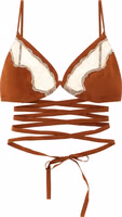 Brown Silk Bra 1