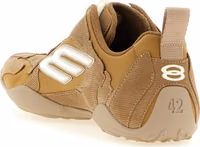 Beige Polyester Athletic Sneakers 3