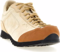 Beige Leather Athletic Sneakers 2