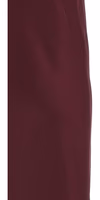Bordeaux Polyester Midi Dress 4