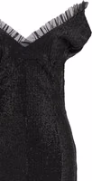 Black Polyester Long Dress 3