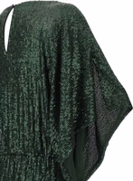 Bicolor Polyester Long Dress 4
