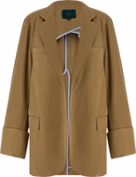 Beige Cotton Blazer 1