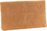 Brown Lamb Leather Clutch Bag 2