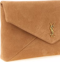Brown Lamb Leather Clutch Bag 3