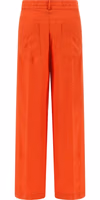 Orange Viscose Casual Pants 2