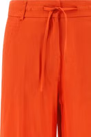 Orange Viscose Casual Pants 3