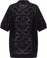 Black Cotton Cardigan 2