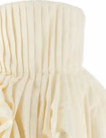 White Silk Short Dress 3