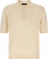 Beige Cotton Polo Shirt 1