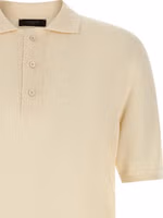 Beige Cotton Polo Shirt 3