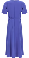 Blue Polyester Midi Dress 2