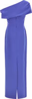 Blue Polyester Long Dress 2