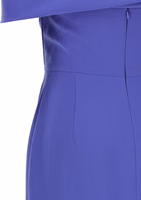 Blue Polyester Long Dress 4
