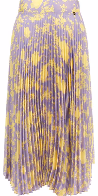 Purple Recycled Polyester Midi Skirt
