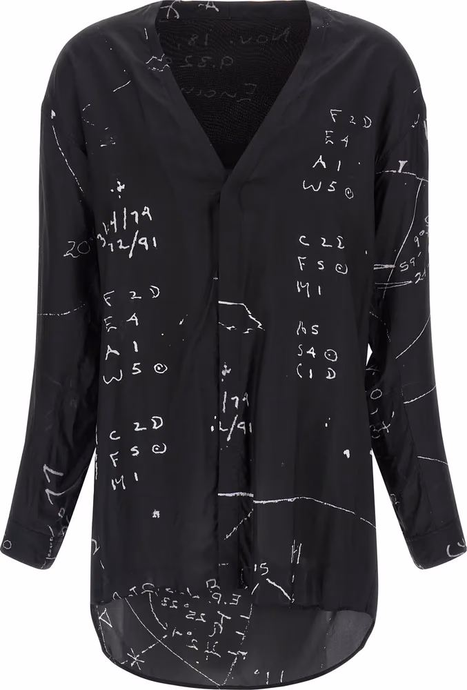 Black Viscose Blouse