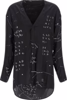 Black Viscose Blouse 1