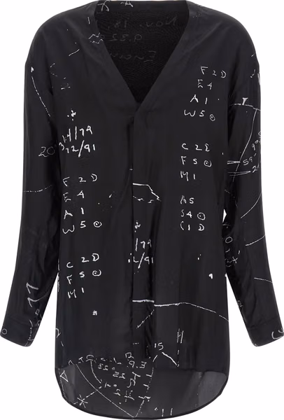 Black Viscose Blouse