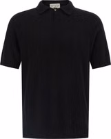Black Cotton Polo Shirt 1