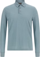 Blue Cotton Polo Shirt 1