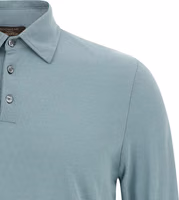 Blue Cotton Polo Shirt 3