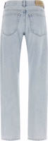 Blue Cotton Straight-Leg Jeans 2