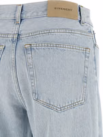 Blue Cotton Straight-Leg Jeans 4