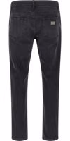 Black Cotton Straight-Leg Jeans 2