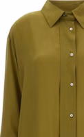 Bicolor Silk Long Dress 3