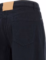 Blue Cotton Flared Pants 4