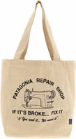 Beige Cotton Tote Bag 1