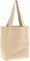 Beige Cotton Tote Bag 2