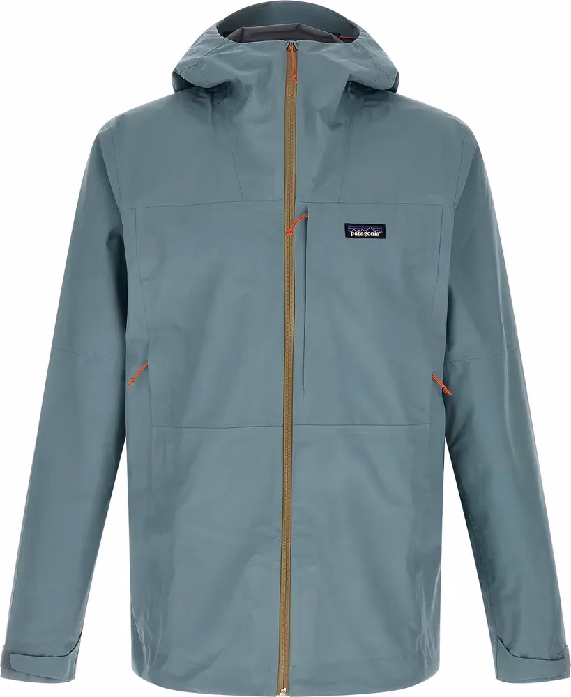 Blue Polyester Shell Jacket